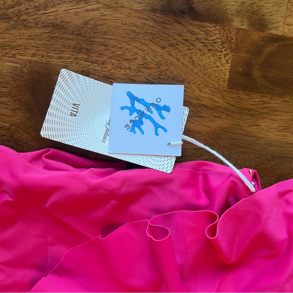 Corelle Hot Pink Ruffled One Piece Swimsuit - Picture 4 of 5